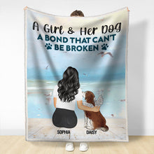 A Bond That Can't Be Broken - Gifts For Couples Personalized Custom Fleece Flannel Blanket