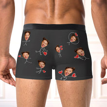 Girlfriend Face Wife Face - Personalized Photo Men's Boxer Briefs - Gift For Boyfriend, Husband