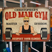 Respect Your Elders Weightlifting - Gym Decoration - Personalized Custom Classic Metal Signs-CUSTOMOMO