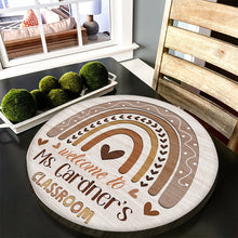 Personalized Teacher Door Sign | Classroom Door Sign | Teacher Rainbow Sign | Boho Classroom Decor | Teacher Welcome Sign | Teacher Gift