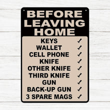 Metal Sign Home Bar Cafe Restaurant Wall Decor Sign - Before Leaving Home Don't Forget To Bring Key