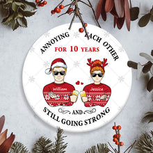 Christmas Annoying Each Other - Gift For Couples - Personalized Custom Door Sign