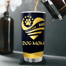 Custom Photo Dog Mom Galaxy Tumbler - Gift For Dog Mom, Dog Lover - Personalized Custom Tumbler