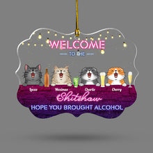 Welcome To The Shitshow - Personalized Custom Acrylic Ornament - Christmas Gifts For Pet Lovers