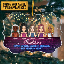 I'll Be There For You Besties - Personalized Acrylic Ornament - Christmas, Birthday Gift For Besties, BFFs, Sisters, Sistas