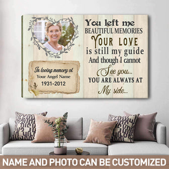Custom Photo Personalized Canvas Unique Memorial Gifts Remembrance Gifts Personalized Sympathy Gifts Custom Canvas Wall Art