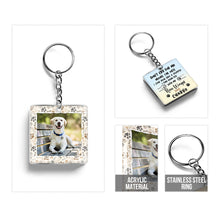 Custom Photo Personalized Keychain Don't Cry For Me I'm OK!! - Upload Image - Custom Keychain Memorial Gift For Dog Cat Mom Dad