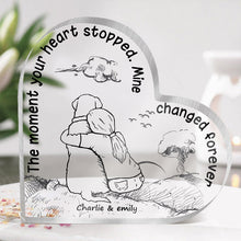 The Greatest Thing Can't Be Touched - Custom Heart Shaped Acrylic Plaque Gift For Pet Lovers