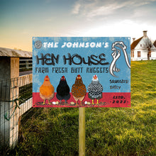 Personalized Chicken Hen House Fresh Customized Classic Metal Signs