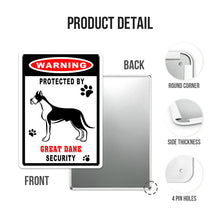 Warning Metal Sign Wall Decor Farmhouse Sign For Outdoor - Dog Metal Sign - Gift For Dog Lover