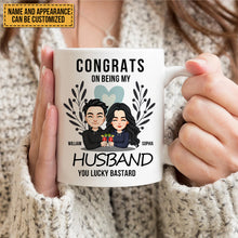 Congrats On Being My Husband - Personalized Mug