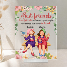 Best Friends Ture Friends Are Never Apart - Best Gifts For Friends Personalized Acrylic Plaque