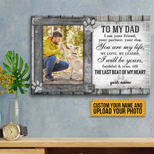 Custom Photo Dog Dad Father’s Day Gift Ideas Personalized Gift For Dog Dad Canvas Print