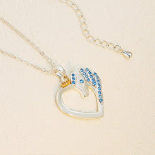 Personalized Pink & Blue Unicorn Necklace - Gift For Love - Personality Customized Name Necklace