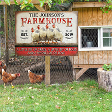 Personalized Chicken Farmhouse A Little Bit Of Customized Classic Metal Signs-CUSTOMOMO