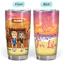 Mother And Children Forever Linked Together & Beach Tumbler - Gifts For Mother - Personalized Custom Tumbler