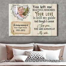 Custom Photo Personalized Canvas Unique Memorial Gifts Remembrance Gifts Personalized Sympathy Gifts Custom Canvas Wall Art