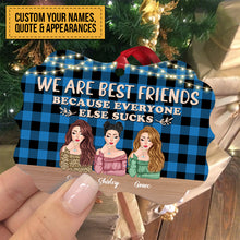 More Than Just Friends - Personalized Aluminum Ornament - Christmas Decoration Gift For Besties