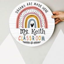 Personalized Name Classroom Welcome Teacher Sign Door Hanger - Good Gifts For Teachers