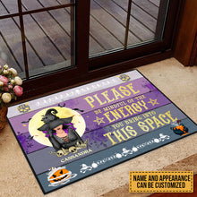 Personalized Witch Custom Doormat Please Be Mindful Of The Energy You Bring Into This Space