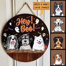 Hey Boo - Personalized Dog Halloween Door Sign