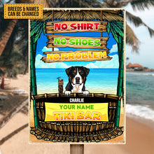 Welcome To Our Tiki Bar - Metal Sign - Gift For Dogs Lover Personalized Custom Dogs Printed Metal Sign