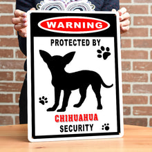 Warning Metal Sign Wall Decor Farmhouse Sign For Outdoor - Dog Metal Sign - Gift For Dog Lover