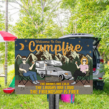 Welcome To Our Campfire - Camping Sign - Gift For Couple Personalized Custom Classic Metal Signs