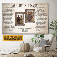 Custom Photo - In Memory Gift For Loss Best Personalized -  Memorial Canvas - Personality Customized Canvas