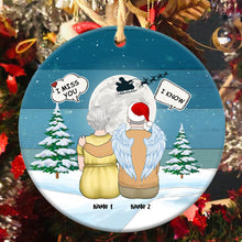 I Miss You I Know - Personalized Ceramic Ornament - Family Memorial Gift