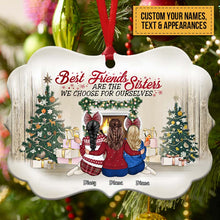 Best Friends Are The Sisters We Choose For Ourselves - Christmas Gift For BFF - Personalized Custom Aluminum Ornament