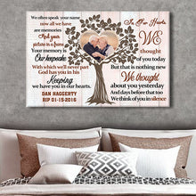 Custom Photo - We Often Speak Your Name Now All We Have Are Memories - Personalized Custom Canvas - Memorial Canvas