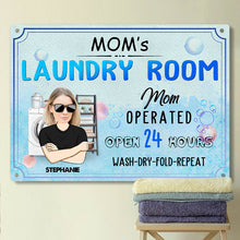 Custom Photo Laundry Room Sign - Gift For Mom Personalized Custom Classic Metal Signs