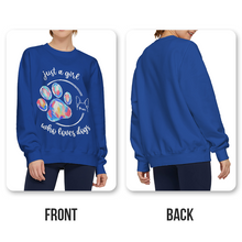 Just A Girl Who Loves Dogs Gift For Dog Lovers Personalized Custom Unisex Sweatshirt