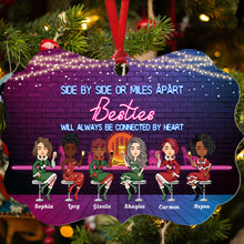 Bonding Over Alcohol Tolerating Idiots And Keeping Each Other Sane - Personalized Aluminum Ornament - Christmas, New Year Gift For Besties, Best Friends, Soul Sisters