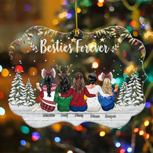 Besties To Another Year Of Bonding Alcohol - Personalized Acrylic Ornament - Christmas Gift For Sistas, Best Friends, Sisters, Soul Sisters