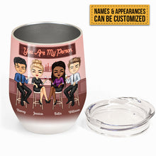 Chance Made Us Colleagues Drink Friends - BFF Bestie Gift - Personalized Custom Wine Tumbler