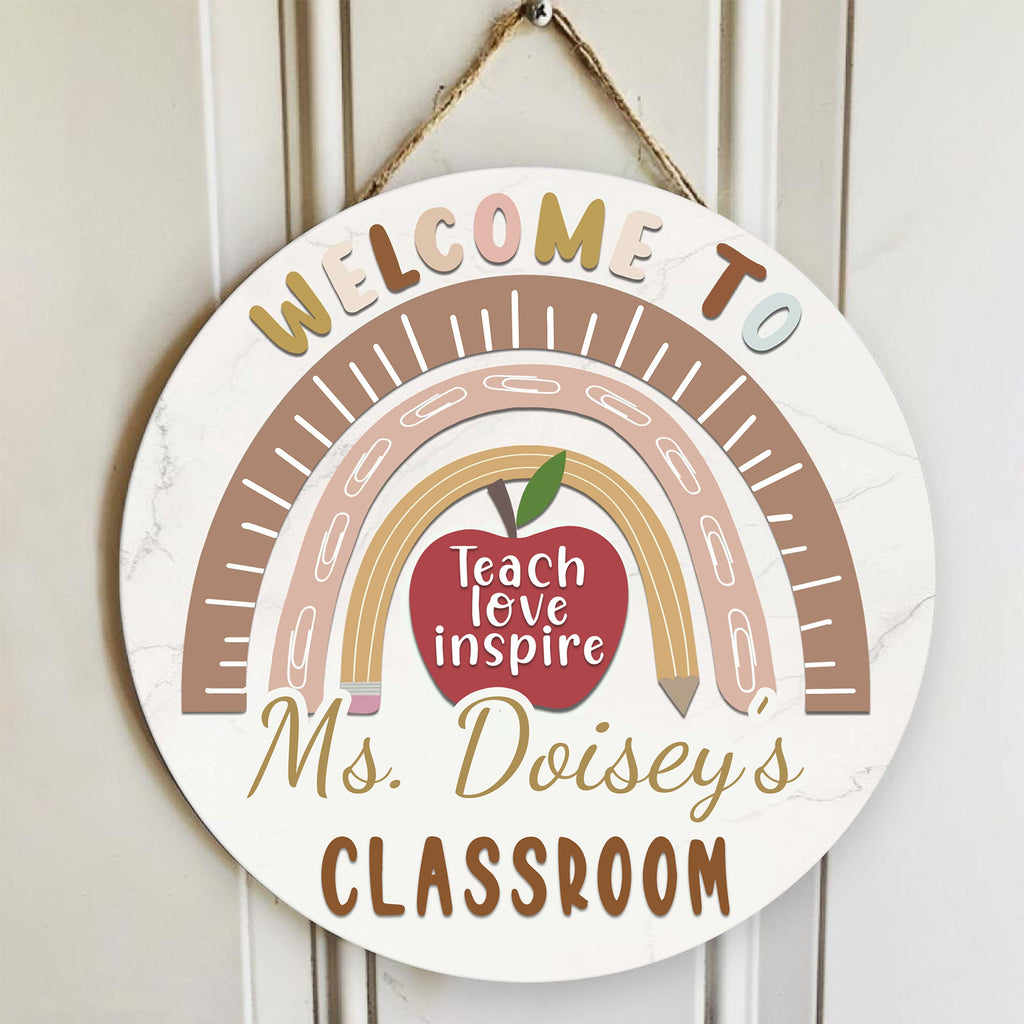 Custom Teacher Sign, Teacher Door Sign, Classroom Door Sign, Teacher R ...