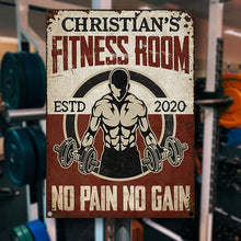 Personalized Gym Fitness Room Customized Classic Metal Signs-CUSTOMOMO