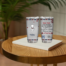 Glad To Be Your Best Kids - Family Personalized Custom Tumbler - Father's Day Gift - Gift For Dad