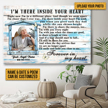Custom Photo - As I Sit In Heaven You'll Be Taking One For Me - Personalized Custom Canvas - Memorial Canvas