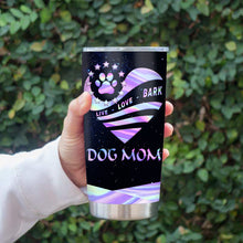 Custom Photo Dog Mom Galaxy Tumbler - Gift For Dog Mom, Dog Lover - Personalized Custom Tumbler