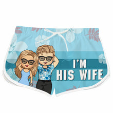 Property Of My Wife - Personalized Couple Beach Shorts - Matching Swimsuits For Couples - Gift For Couples, Husband Wife
