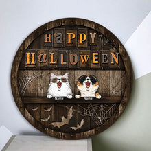 Halloween Welcome Signs, Happy Halloween Gifts For Cat Lovers, Custom Wooden Signs , Cat Mom Gifts