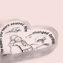 The Greatest Thing Can't Be Touched - Custom Heart Shaped Acrylic Plaque Gift For Pet Lovers