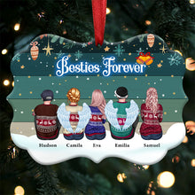 Friends Forever - Personalized Christmas Ornament (Green)