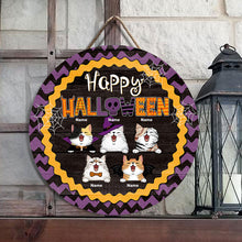 Halloween Welcome Door Signs, Happy Halloween Gifts For Cat Lovers, Custom Wooden Signs , Cat Mom Gifts