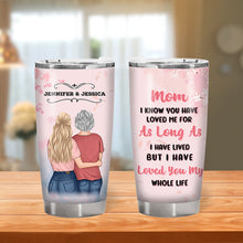 Mother's Day Gift - Mom Gift From Daughter - Loved You My Whole Life - Personalized Custom Tumbler