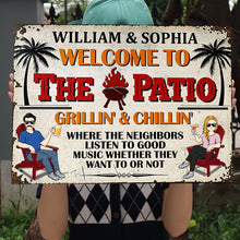 The Patio Listen To Good Music - The Patio Decoration - Personalized Custom Classic Metal Signs-CUSTOMOMO