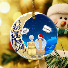 I Miss You - Personalized Ceramic Ornament - Christmas Ornament - Family Memorial Gift
